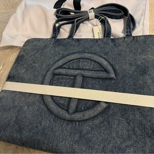 Telfar Large denim shopper